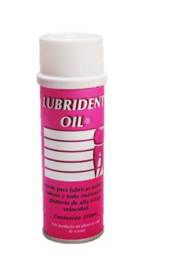 Aceites. Aceite lubricante para turbina de pieza de mano de alta velocidad. Aplicador en forma de jeringa. Envase con 2 ml.